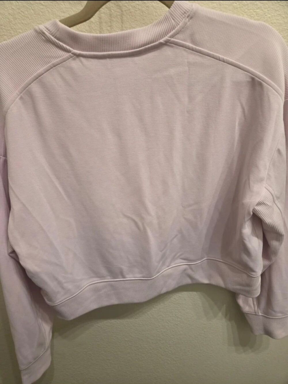Athleta Cropped Crewneck Sweatshirt in Light Lavender - Picture 4 of 4